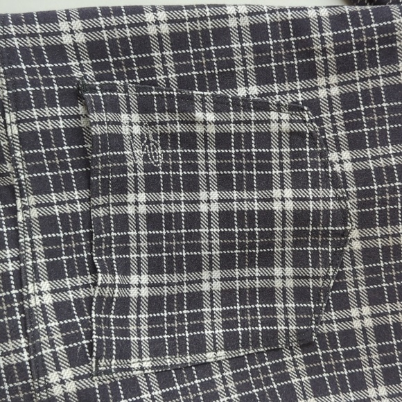 Seven7 Plaid Pull On Legging Pants M Dandy Plaid Gray - Picture 6 of 15
